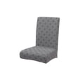 thumbnail image 2 of Thickened Alternate Jacquards Chair Cover, Elastic Polyester Dining Chair Protector, Stretchable Dirtproof Chair Cover for Kitchen & Dining Room, Quilted Stretch Chair Protector, 2 of 6