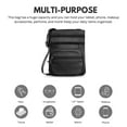 thumbnail image 5 of Ciana Women's Genuine Leather Cross-Body Messenger Bag, Black, 5 of 5