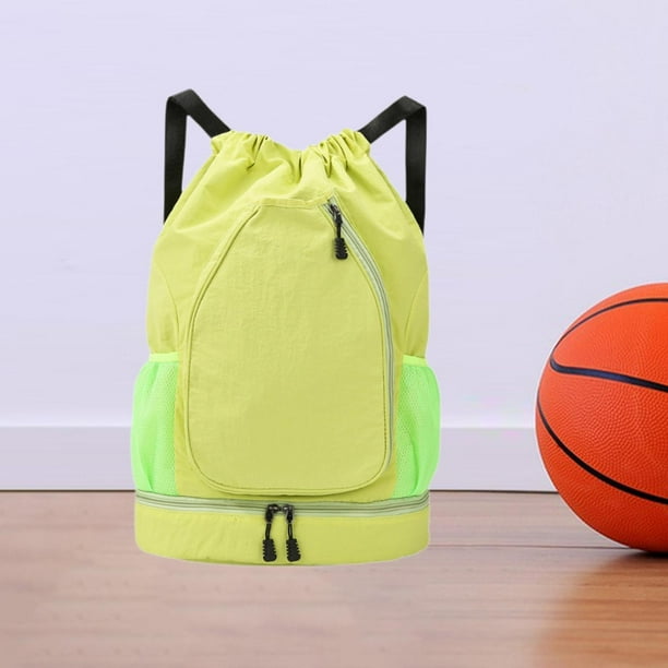 Mochila deportiva para baloncesto, equipo con compartimento para zapatos, mochila de tenis, bolsa para raqueta de bádminton, para acampar, para hombre Verde