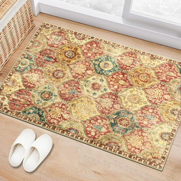 Alfombra Lahome Moroccan Trellis rojo/naranja 60x90 cm