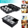 thumbnail image 4 of 4/6/8Grid Ice Ball Maker Silicone Ice Cube Mold Tray DIY Freeze Ice Maker Kitchen Barware Tools Perfect for Freezer Cocktail, 4 of 10