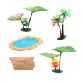 thumbnail image 2 of Decoraciones para peceras, accesorios para estanques, modelo de figuras de acción, decoración de acuario artificial, para sala de estar, hogar, hotel, Estilo A Macarena Estanque de simulación, 2 of 8