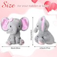 thumbnail image 3 of Animal de peluche Hyden Elephant de 20 cm para regalo de baby shower, 6 unidades, 3 of 7