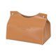 thumbnail image 3 of Estuche para pañuelos de piel sintética PU, funda para pañuelos faciales, elegante y versátil. Marrón, 3 of 8