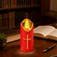 thumbnail image 6 of Easter Cross LED Electronic Candle - ReusableBattery Operated Flickering Grave Light for Outdoor Memorial and Decoration, 6 of 9