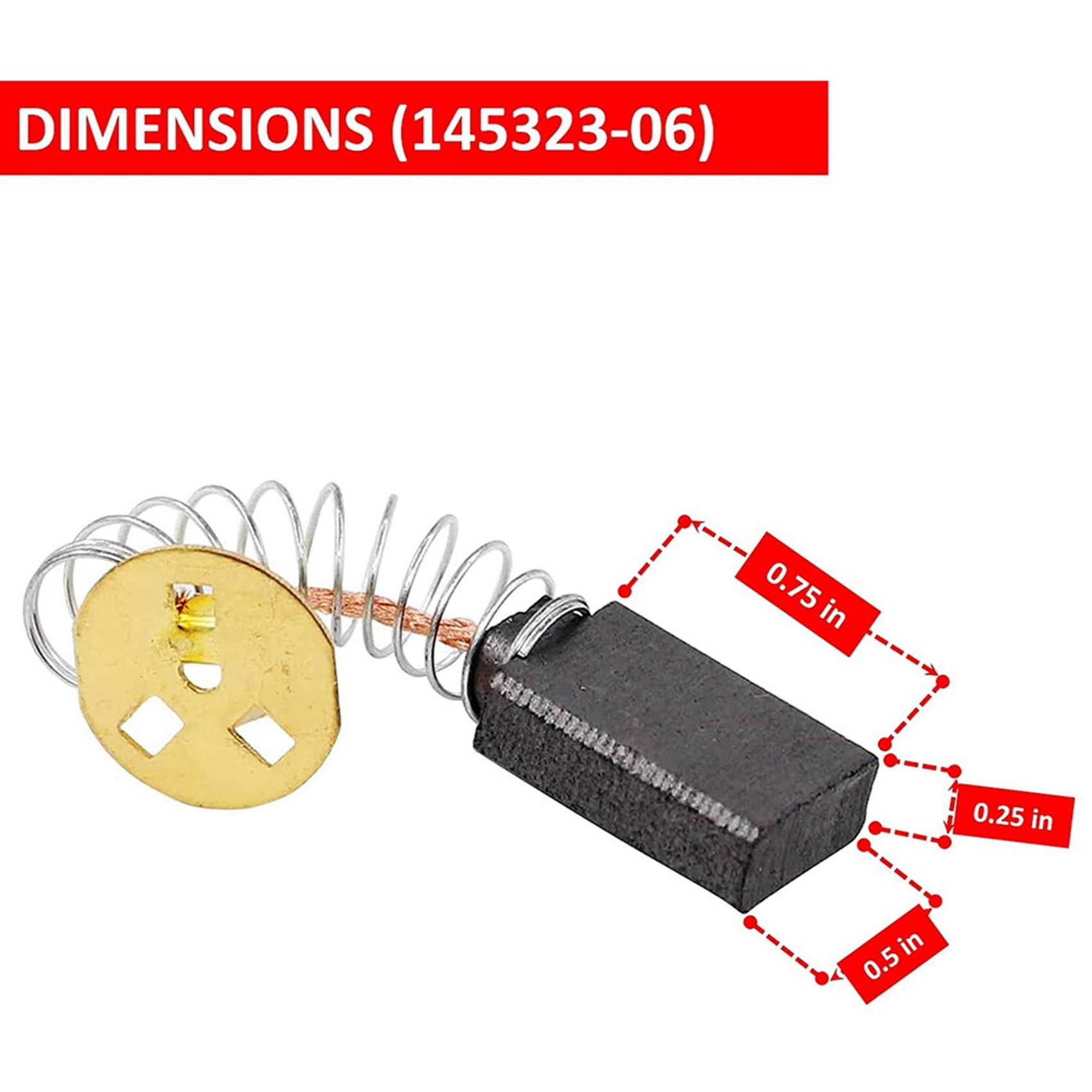 145323 carbon brushes 6PACK 14532306 Carbon Brushes Replacement