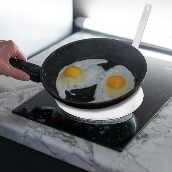 UPKOCH Stainless Steel Heat Diffuser for Glass Cooktop and Induction Cookers Easy to Use Silver 10 Inch