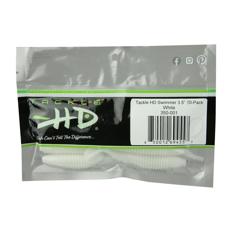 Tackle HD Swimmer White 3.5 10/Pack
