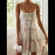 thumbnail image 4 of Vestido Bohemio Floral de Verano 2025 para Mujer, Corto, Sin Mangas, con Volantes y Tirantes Finos. Rosa Verde XXL, 4 of 10