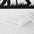 thumbnail image 5 of Erosebridal Wolf Twin Quilt Set, Wood Forest Silhouette Twin Coverlet Set, 2pcs 1 Bedspread and 1 Pillowcase, 5 of 7