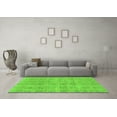 thumbnail image 3 of Ahgly Company Indoor Round Solid Green Modern Area Rugs, 6' Round, 3 of 4