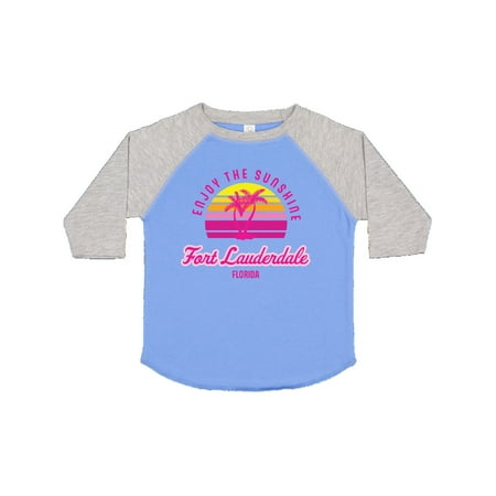 

Inktastic Summer Enjoy the Sunshine Fort Lauderdale Florida in Pink Gift Toddler Boy or Toddler Girl T-Shirt