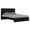 Black, variant on 79'' X 80'' X 43'' Modern Eastern King Black High Gloss Bed