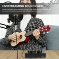 thumbnail image 2 of HEANUJJ 1 Set of Musical Instrument Sound Card Black Metal for Live Streaming Equipment, 2 of 8