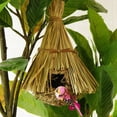 thumbnail image 6 of Yuedong Bird Cages House Grass Pet Hut Eco-Friendly Creativity Hanging Hand-Woven Garden Decoration Rest Natural Provides Nest, 6 of 11