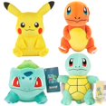thumbnail image 2 of Peluche Original de Pokémon Charmander Squirtle Pikachu, juguete de Animal relleno de Anime Bulbasaur, 2 of 4