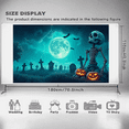 thumbnail image 4 of Spooky Design Halloween Banner Scary Pumpkin Graveyard Scene for Party Decoration Haunted House Outdoor Celebration, 4 of 9
