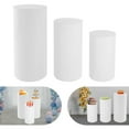 thumbnail image 2 of 3Pcs Cylinder Pedestal Stand, Cylinder Stands for party Event Decor Round Cylinder Stand Pedestal Display for Wedding Decoration ,23.6" H+29.5" H+35.4" H, 2 of 28