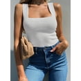 thumbnail image 2 of Biezeib Women Cami Tops Camisoles Solid Color Sleeveless Backless Knit Tank Tops Summer Vests Tops Streetwear, 2 of 6