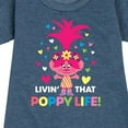 thumbnail image 3 of Trolls - Livin That Poppy Life - Toddler & Youth Girls Fleece Dress, 3 of 5
