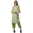 thumbnail image 2 of Moomaya Women's Printed Indian Ethnic Clothing Set-Printed Kurta w/ Pants, Designer Tunic Dress, 2 of 9