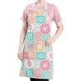 thumbnail image 5 of Pioneer Flower Floral Print Pattern Apron for Women and Men, Cotton Linen Waterproof with Pockets, Adjustable, 33x27 Inch for Kitchen, Gardening, BBQ, Salon, 5 of 6