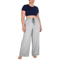 thumbnail image 6 of ZUKMRJPC Womens Wide Leg Sweatpants Elastic Waisted Drawstring Casual Lightweight Yoga Pants Baggy Comfy Athletic Running Pants with Pockets, 6 of 8