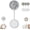 White, variant on Magnetic Phone Fan, Magnetics Fan and Phone Stand, With 3 Speeds, 360° Flexible, Strong Magnetic Adsorption, Rechargeable Mini Fan for Daily Outdoor Life (Beige)