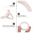 thumbnail image 4 of OULII 48Pcs Plastic Drapery Rings Hanging for Bedroom, 4 of 8