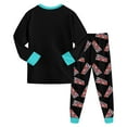 thumbnail image 5 of Gubotare Little Boys Pajamas 2 Pieces Long Set Cotton Sleepwear Kids Excavator Pjs Toddler Winter Clothes Jammies Size 2-7T Black,Size 2-3 Years, 5 of 6