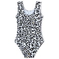 thumbnail image 3 of Domusgo Girls Gymnastics Leotards Black Leopard Size 4t 5t Kids One-Piece Bodysuits, 3 of 6