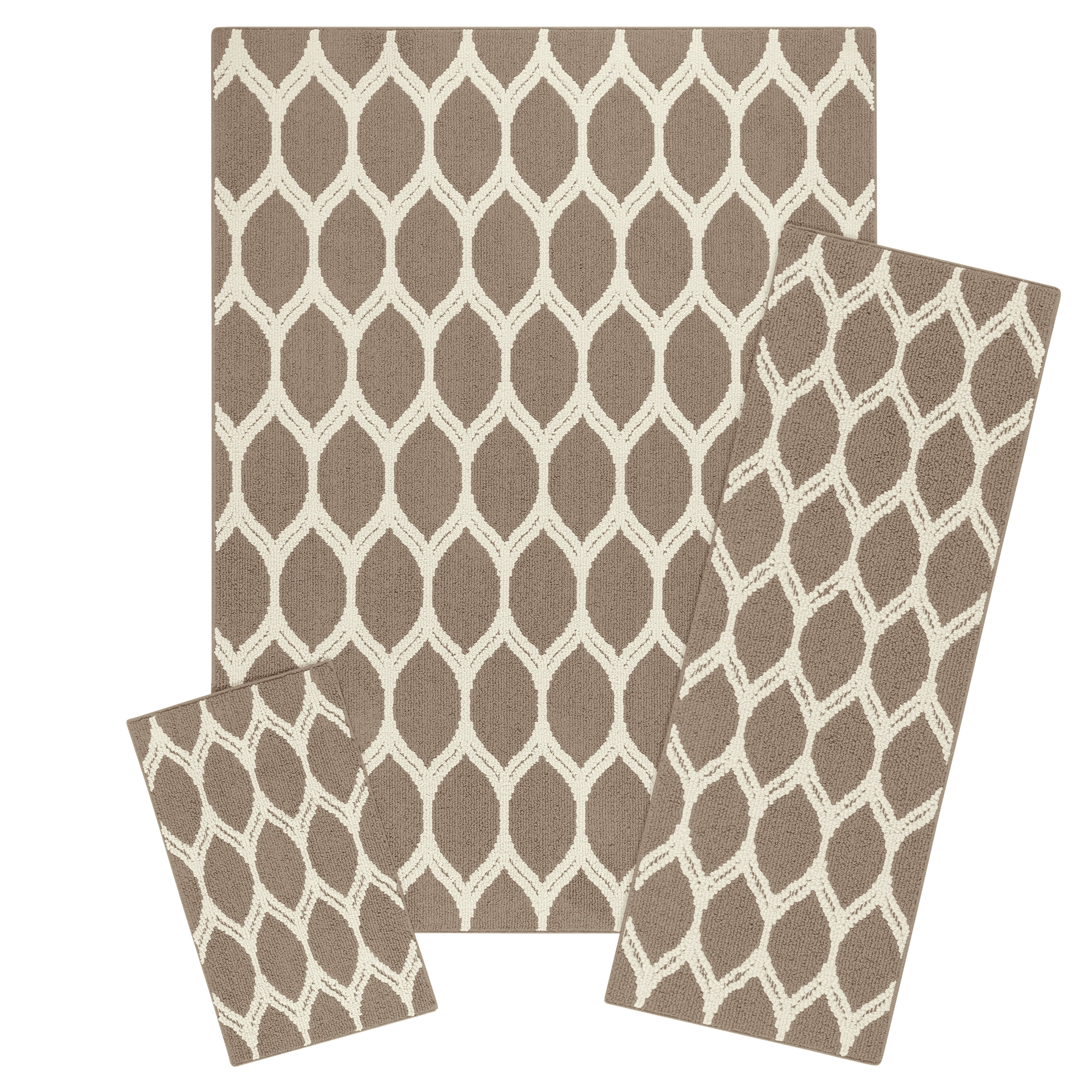 Mainstays Sheridan Ogee 3 Piece Area Rug Set Multiple Colors Mainstays Sheridan Ogee 3 Piece Area Rug Set Multiple Colors