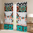thumbnail image 2 of Erosebridal Hippie Aztec Curtains Pack of 2 (42x84 Each), Rustic Farmhouse Lodge Cabin Curtains Blackout, 2 of 6