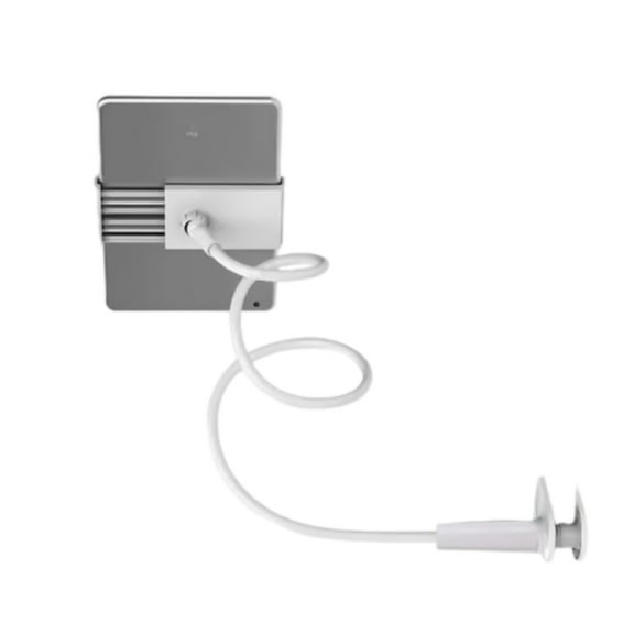 Tablet Holder Stand for Bed with Adjustable Arm and Detachable Double Clips