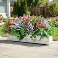 thumbnail image 2 of AcerichFad Artificial Plants for Outdoor, 24 Bundles Faux Greenery Fake Plastic Leaves with Stems for Outdoor Indoor Summer Patio Garden Porch Yard Home Decor, 2 of 8