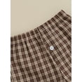 thumbnail image 6 of Bagilaanoe Toddler Baby Boy Girl Plaid Shorts Elastic Waist Casual Short Bottoms 12M 18M 24M 3T 4T 5T Kids Summer Clothes, 6 of 7