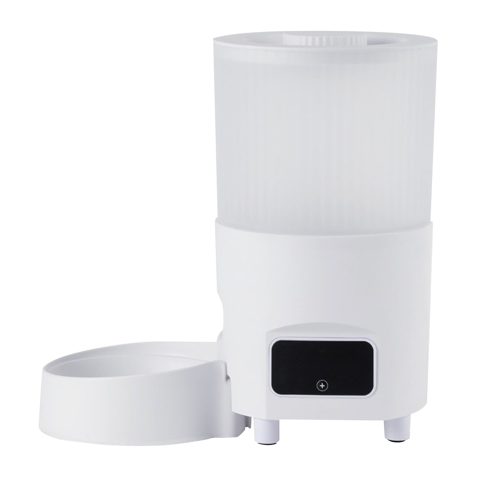 Smart WiFi Automatic Cat Feeder,Programmable Timed Dry Food Dispenser,1-4 Meals Per Day, Portion Control,App Controlled for Remote Feeding,Backup Battery，Plain