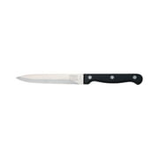 Chicago Cutlery Essentials 4.75-Inch Serrated Utility Knife with Full Tang Stainless Steel Blade and Taper Grind Edge