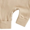 thumbnail image 6 of 3-6 Months Infant Jumpsuit Baby Girl Outfit Cutest Pumpkin Long Sleeve Romper Jumpsuit Girl Outfits Clothes,Beige Jumpsuit One-Piece Jumpsuit, 6 of 6