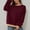 Wine, variant on Holzkary Oversized Striped Crewneck Sweatshirt for Women Long Sleeve Color Block Pullover Tops Casual Loose Workout Shirt Women Striped Long Sleeve Crew Neck Sweatshirt Loose Pullover Shirt Top Blue L