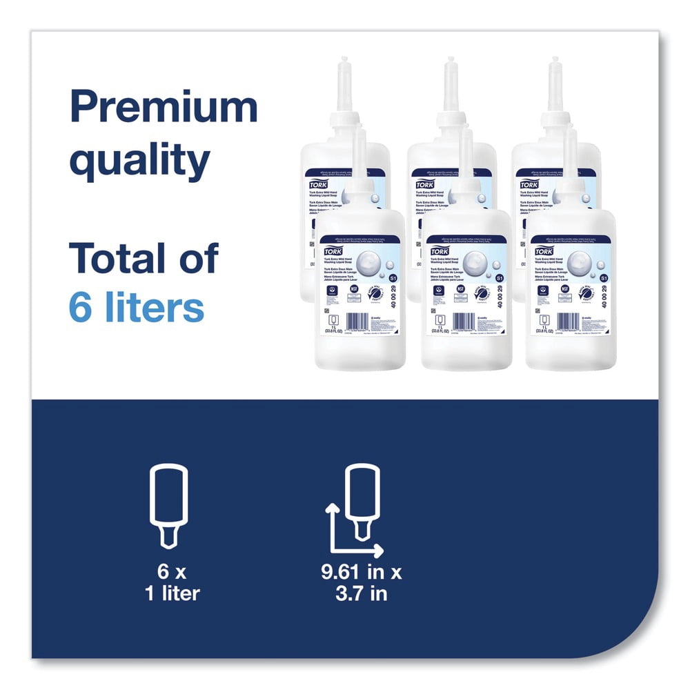 1L Refill Unscented Premium Extra Mild Soap (6/Carton)