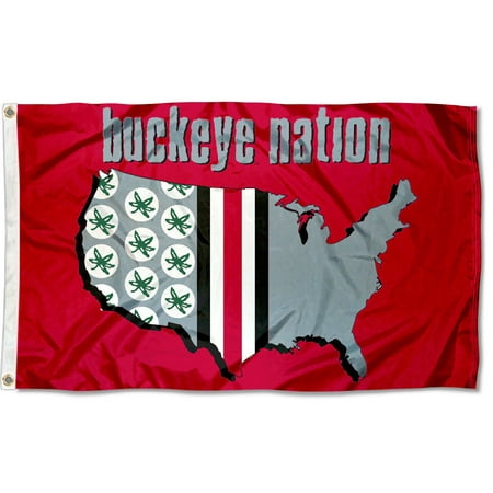 Ohio State University Buckeyes Flag