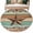 Green Teal, variant on Small Round Rug 3Ft Washable Non-Slip, Western Texas Star Vintage Circle Area Rugs for Living Room Bedroom, Retro Farmhouse Gray Brown Wooden Indoor Floor Mats Carpet Runner for Home Decor