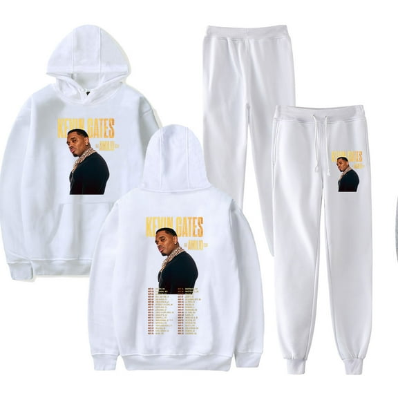 Kevin Gates The Amilio Tour 2025 Merch Hoodie and SWEATPANTS set pop print Unisex Casual Street Clothing