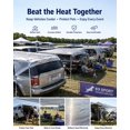 thumbnail image 4 of vensovo 95% Aluminet Shade Cloth - 10x14FT Reflective Aluminium Shade Netting Sun Shade Cover with Grommets for Cars, Dogs, Outdoor, RV, Pa, 4 of 7