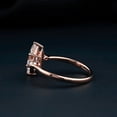 thumbnail image 3 of solitaire jewels 1.5CT 3 stone Marquise Moissanite Engagement Ring For Women, 10K White Gold, 3 of 5
