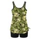 thumbnail image 5 of Traje de baño de dos piezas para mujer, trajes de baño para mujer, traje de baño de dos piezas con espalda de tirantes y estampado conservador para mujer, vestido de baño para mujer, 5 of 6