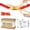 Gold / Red, variant on Crutello Ribbon Cutting Ceremony Kit - Grand Opening Ribbons and Scissors - 20"Giant Gold Scissors and 30 Foot Large Gold Ribbon 4"Wide - Ceremonial Kit