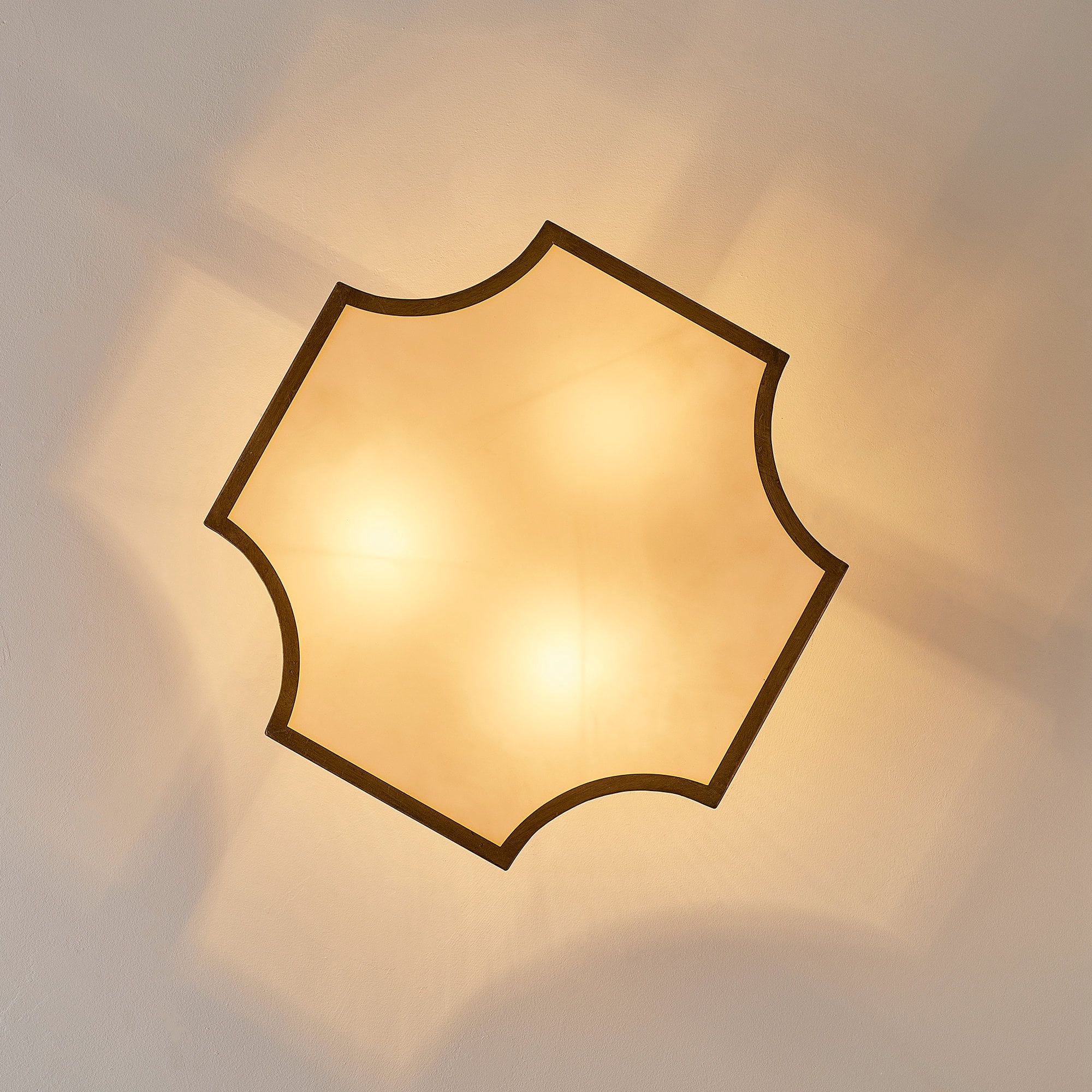 Parrot Uncle 15" W Gold Semi Flush Mount 3-Light Ceiling Light Fixture for Living Room, Bedroom, Dining Room
