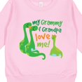 thumbnail image 3 of Inktastic My Grammy and Grandpa Love Me Grandson Dinosaur Toddler Sweatshirt, 3 of 4